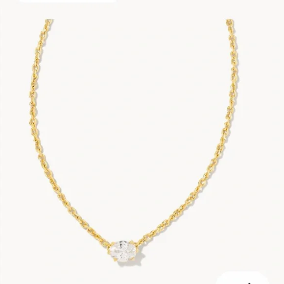 NWT- Kendra Scott Gold Cailin Necklace - Picture 4 of 5